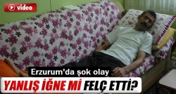 Yanlış iğne mi felç etti?