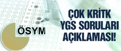 ÖSYM'den çok kritik YGS soruları açıklaması