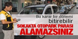 Sokakta otopark parası alamazsınız!