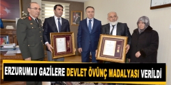 Erzurumlu gazilere devlet övünç madalyası