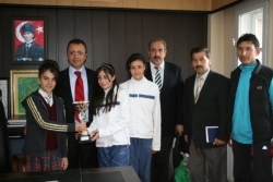 Kaymakam Çelik'e şampiyon ziyareti