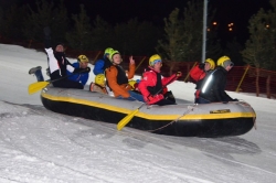 Karda rafting çoşkusu