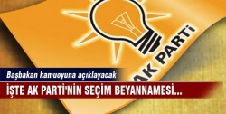 İşte AK Parti'nin seçim beyannamesi!