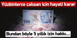 Danıştay'dan işçilere 5 yıllık izin ücreti