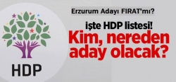 İşte HDP listesi!