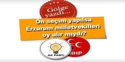 Erzurum Milletvekilleri ön seçime girse!
