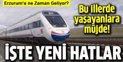 Yeni YHT hatları geliyor