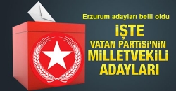 Vatanda adaylarını açıkladı!