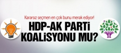 HDP AK Parti koalisyonu olur mu?
