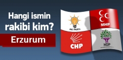 Erzurum'da kim kiminle yarışacak