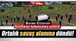 Erzurum’da maç sonrası olaylar çıktı!