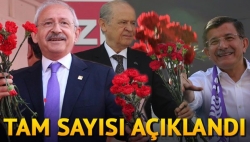 Seçmenlere 40 milyon dal çiçek