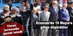 Erzurum'da protestolu 19 Mayıs töreni