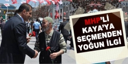 MHP'li Kaya'ya seçmenden yoğun ilgi