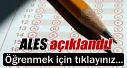 ALES açıklandı