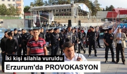 Erzurum'da provokasyon girişimi