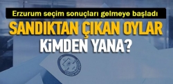 Erzurum seçim sonuçları gelmeye başladı