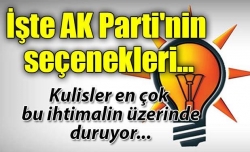 İşte AK Parti'nin seçenekleri!