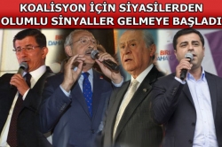 Siyasilerden olumlu sinyaller