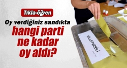 Hangi parti ne kadar oy aldı?