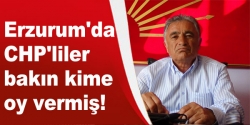 Erzurum'da CHP'liler bakın kime oy vermiş!