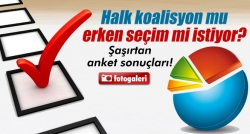 Çarpıcı koalisyon-erken seçim anketi