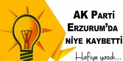 Ak Parti Erzurum’da niye kaybetti!