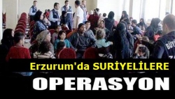 Erzurum'da Suriyeli operasyonu!