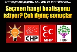 İşte parti parti seçmenin koalisyon tercihi