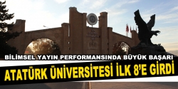 Atatürk Üniversitesi ilk 8 'e girdi