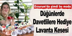 Düğünlerde davetlilere hediye lavanta kesesi