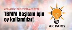 TBMM Başkanlığı seçimi yapıldı!