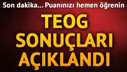 TEOG sonuçları açıklandı!