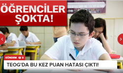 TEOG’da puanlar hatalı