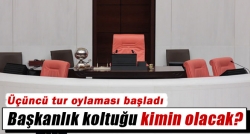 TBMM Başkanlık seçiminde 3. tur