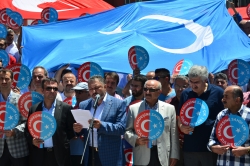 Erzurum'da Doğu Türkistan eylemi