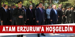 Atatürk'ün Erzurum'a gelişinin 96.yıl dnümü kutlandı