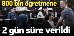 Öğretmene sınav puanı geldi