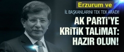 Davutoğlu'ndan kritik talimat: