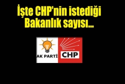 CHP'nin istediği bakanlık sayısı