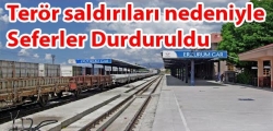 Tren seferleri durduruldu!