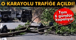 Tunceli-Erzincan karayolu trafiğe açıldı!