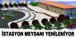 İstasyon medyanı yenileniyor