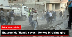 Erzurum'da İnşaata 'Hamit' Yazısı Kavgası