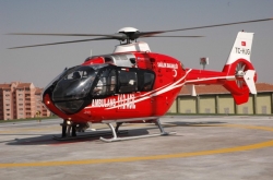 Erzurum'da Ambülans helikopter can kurtarıyor