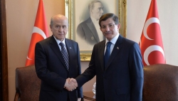 Davutoğlu ve Bahçeli buluştu