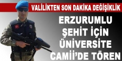 Şehit Üniversite camisinden kaldırılacak!