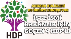 HDP'de 4 isim!