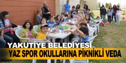 Yaz Spor Okullarına piknikli veda