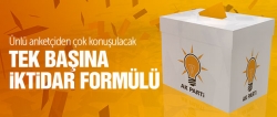 AK Parti'yi iktidar yapacak formül